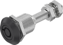 Compression latch with adjustable cam height, tube with marking, Zinc die black powder-coated