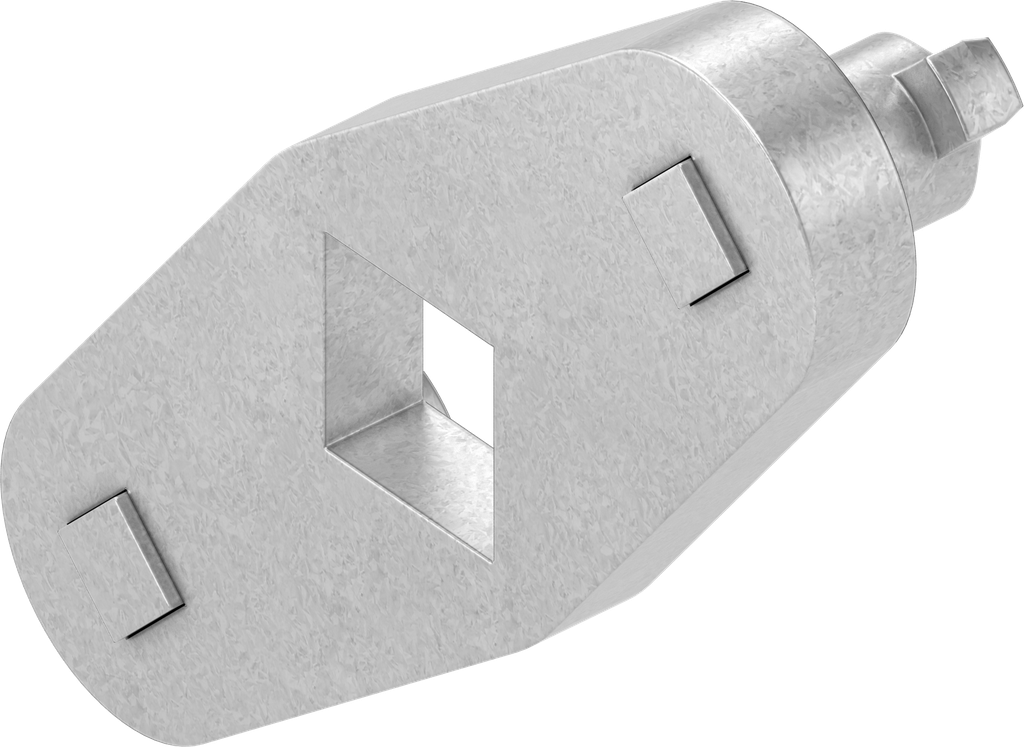 Rod control, Steel zinc-plated
