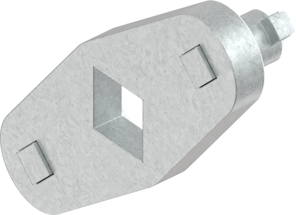 Rod control, Steel zinc-plated