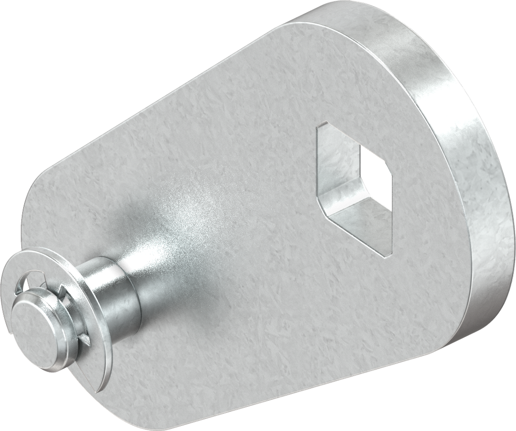 Rod control for multi-point locking, Steel zinc-plated