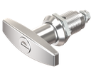 T-handle quarter turn, keyed EK 333, Zinc die chrome-plated