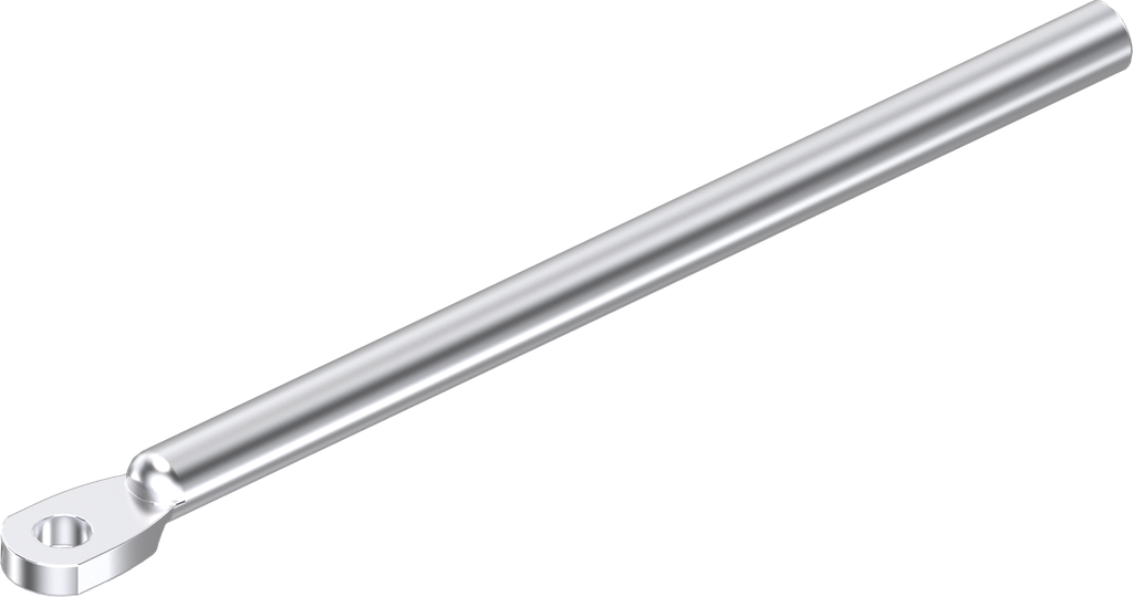 Rundstange L = 1200 mm, Stahl verzinkt