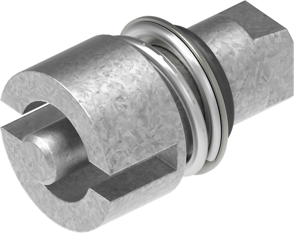 Betätigung Doppelbart 5, GD-Zn roh