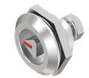 Quarter turn triangular 8 with marking, Stainless steel AISI 303