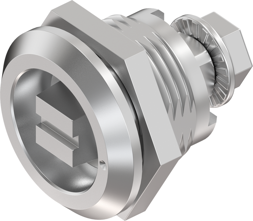 Quarter turn railway version with marking, Stainless steel AISI 303