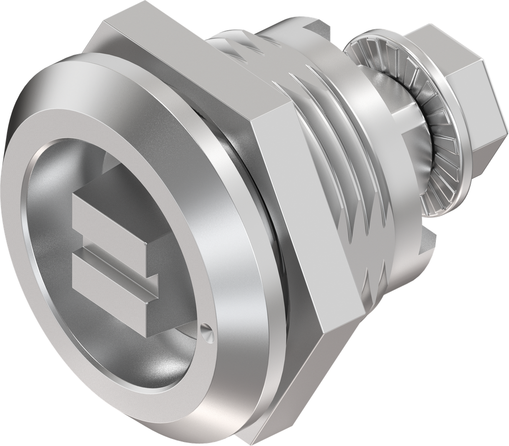 Quarter turn railway version with marking, Stainless steel AISI 303