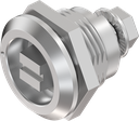 Quarter turn railway version with marking, Stainless steel AISI 303