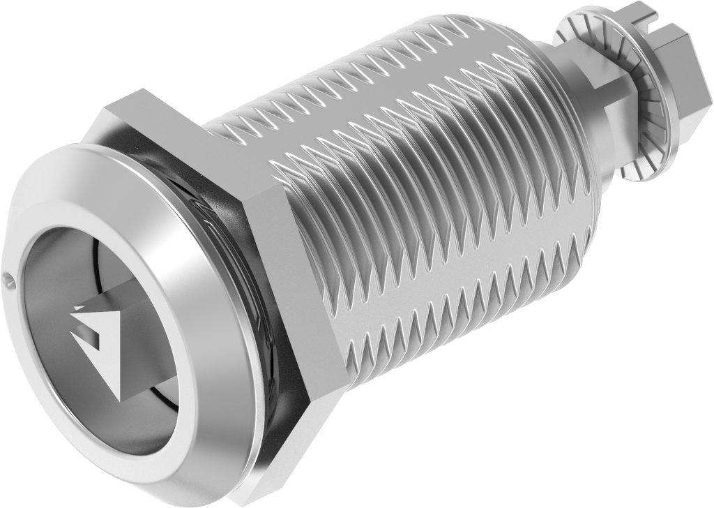 Dreh-Spann-Verschluss Dreikant 7 mit Markierung, Edelstahl AISI 316