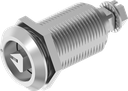 Dreh-Spann-Verschluss Dreikant 8 mit Markierung, Edelstahl AISI 316