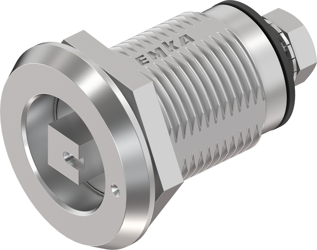 Cierre de compresión cuadradillo 7 con indicador, versión izquierda, acero inoxidable AISI 316