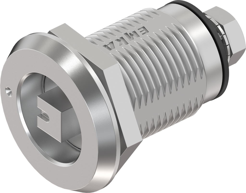 Compression latch square 7 with marking, right version, Stainless steel AISI 316