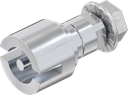 Insert double bit 3, Zinc die chrome-plated