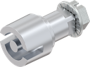 Insert double bit 5, Zinc die chrome-plated