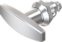 L-handle quarter turn, non-keyed, Zinc die chrome-plated