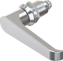 L-handle quarter turn, non-keyed, Zinc die chrome-plated