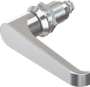 L-handle quarter turn, non-keyed, Zinc die chrome-plated