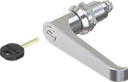 L-handle quarter turn, keyed different, Zinc die chrome-plated