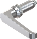 L-handle quarter turn, non-keyed, Zinc die chrome-plated