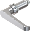 L-handle quarter turn, non-keyed, Zinc die chrome-plated