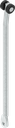 Round rod L = 267 mm, Steel zinc-plated