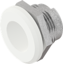 Housing, Zinc die traffic white powder-coated