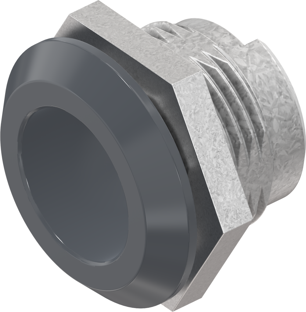 Housing, Zinc die graphite grey powder-coated smooth gloss