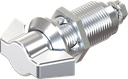 Wing knob quarter turn, non-keyed, Zinc die chrome-plated