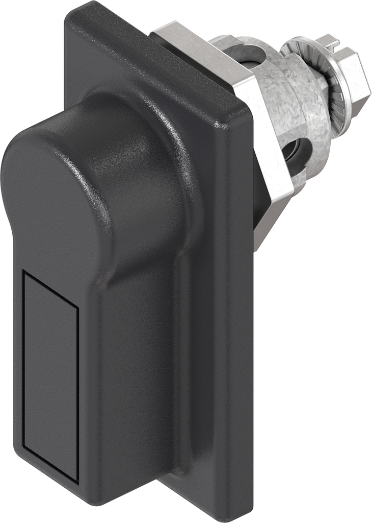 Panel handle quarter turn, non-keyed, Zinc die and polyamide black