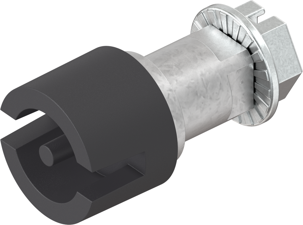 Insert double bit 3, Zinc die black powder-coated