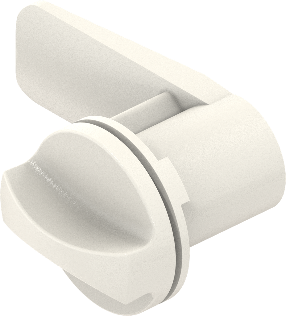 Clip-in quarter turn, Polyamide GF pure white