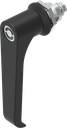 L-handle quarter turn Diamler Benz, Zinc die black powder-coated