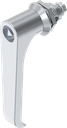 Klinkengriff-Vorreiber Dreikant 6,5 CNOMO, GD-Zn verchromt