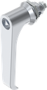 Klinkengriff-Vorreiber Dreikant 6,5 CNOMO, GD-Zn verchromt