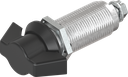 Wing knob quarter turn, non-keyed, Zinc die and polyamide black