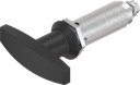 T-handle quarter turn, non-keyed, Zinc die and polyamide black