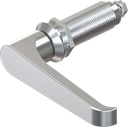 L-handle quarter turn, non-keyed, Zinc die chrome-plated