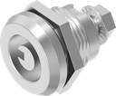 Safety quarter turn Ø 8.6 with slot, Stainless steel AISI 303