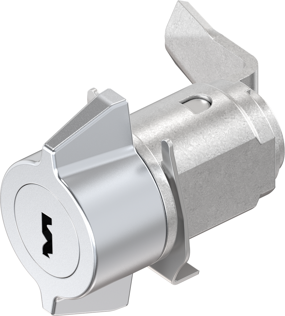 Wing knob quarter turn, Zinc die silver
