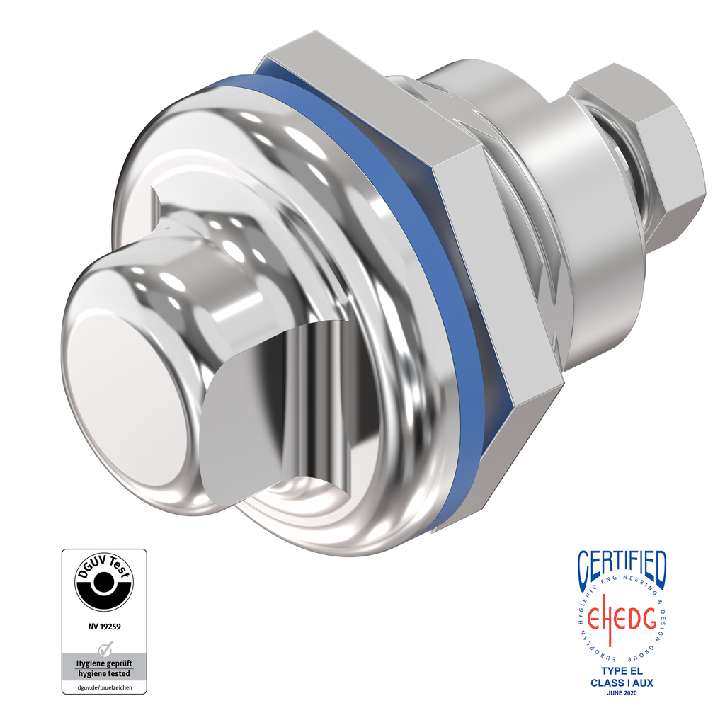 Quarter turn SW 13 for hygienic areas food and medical sector, Stainless steel AISI 316L