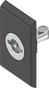 Insert part double bit 3, Zinc die zinc-plated