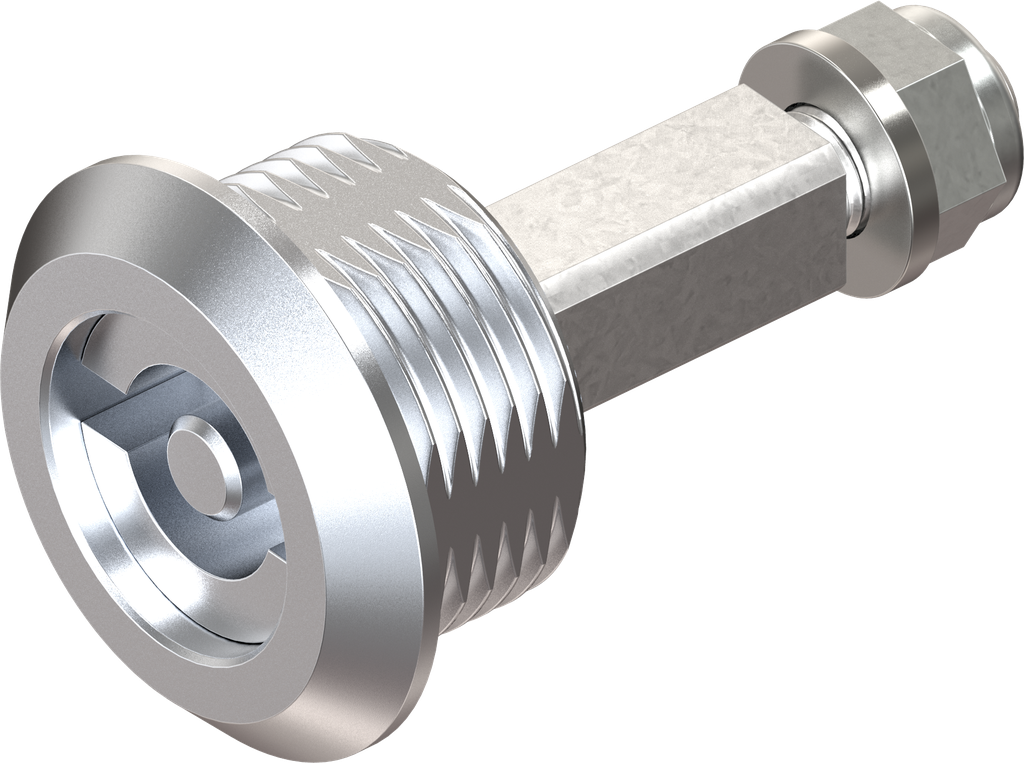 Schlüsselfang mit Betätigung Doppelbart 5, GD-Zn und Stahl verchromt und verzinkt