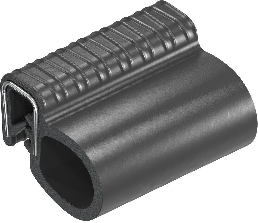 Sealing profile, self-clamping, Foam rubber EPDM; clamping profile EPDM 65 ± 5 Shore A black