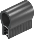 Sealing profile made of fire protection material, self-clamping, Foam rubber EPDM; clamping profile EPDM 60 ± 5 Shore A black