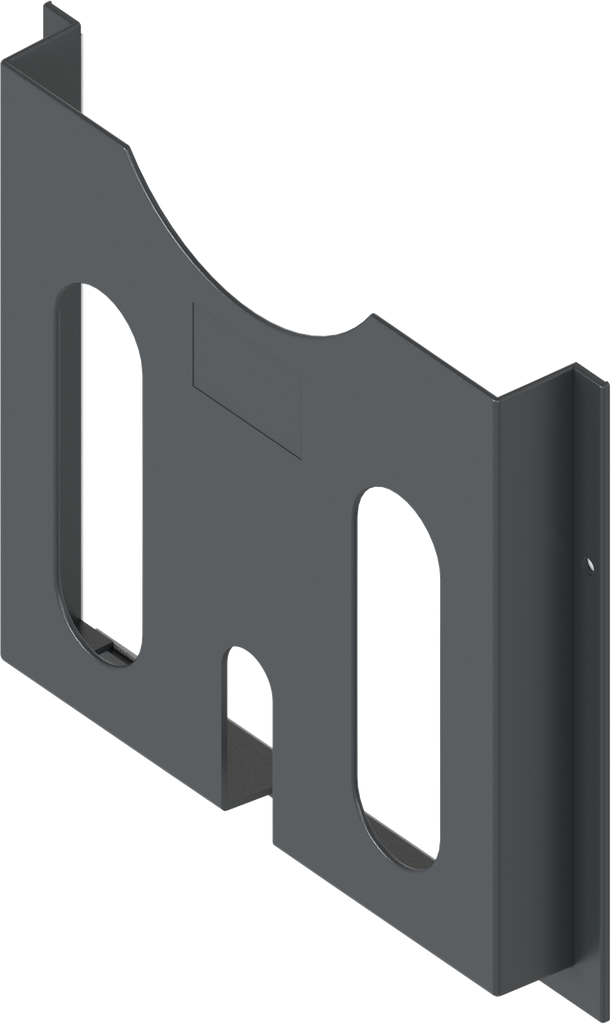 Drawing pocket self-adhesive, Polystyrene black grey powder-coated