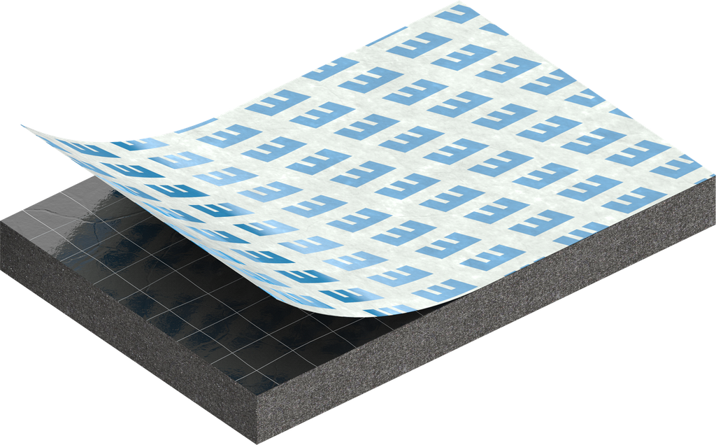 Cell sponge rubber 3 x 20 mm, EPDM black stretch eliminating and self-adhesive