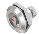 Quarter turn triangular 8 with marking, Stainless steel AISI 303