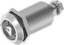 Dreh-Spann-Verschluss Dreikant 8 mit Markierung, Edelstahl AISI 316