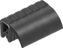 Sealing profile made of fire protection material, self-clamping, Foam rubber EPDM; clamping profile EPDM 60 ± 5 Shore A black