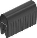 Sealing profile made of fire protection material, self-clamping, Foam rubber EPDM; clamping profile EPDM 60 ± 5 Shore A black