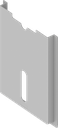 Schaltplantasche selbstklebend, Polystyrol lichtgrau